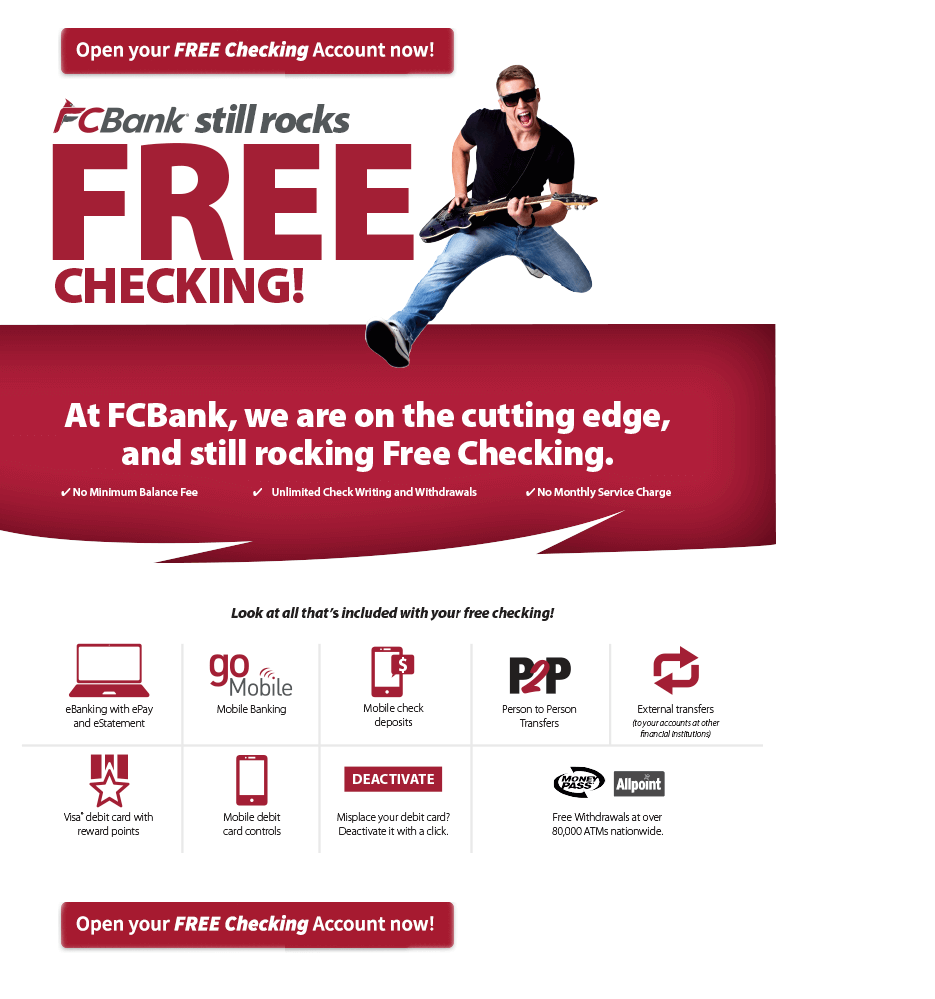 Open your FREE Checking Account now!